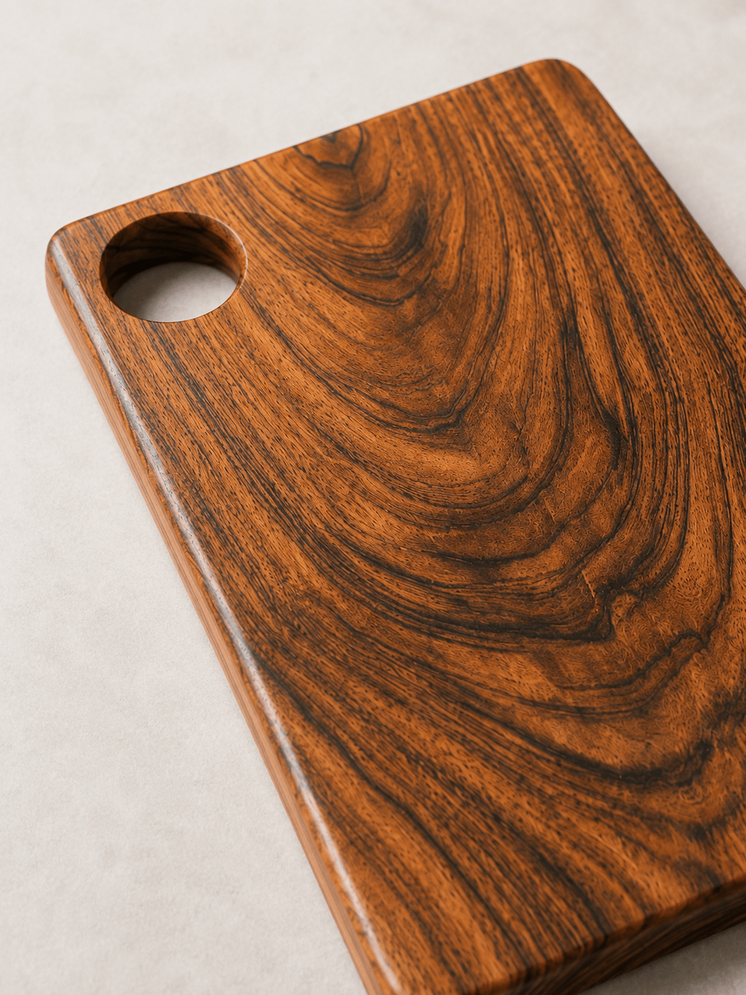 Premium Babla Wood Chopping Board with Handle | 15 × 9 × 1 Inch - KathValo