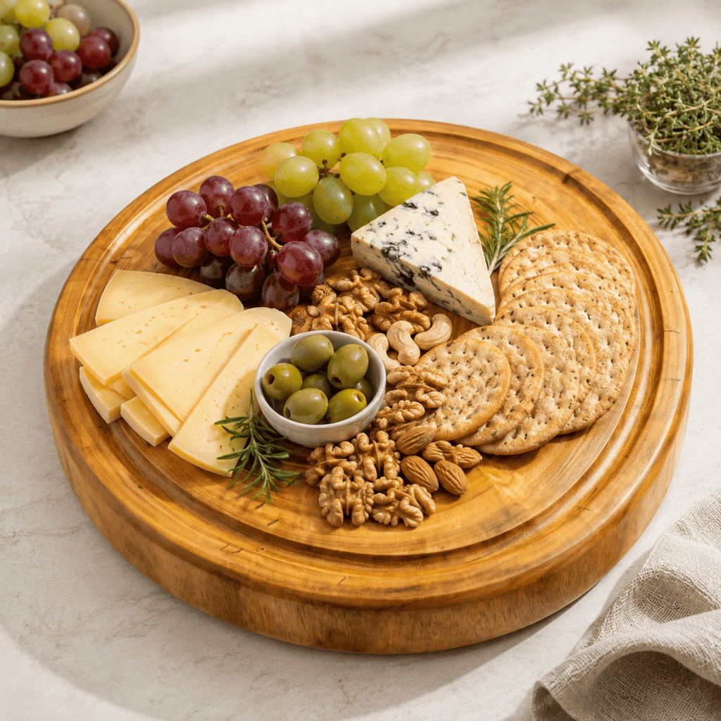 Jackfruit Wood Round Chopping Board | 11 Inch - KathValo