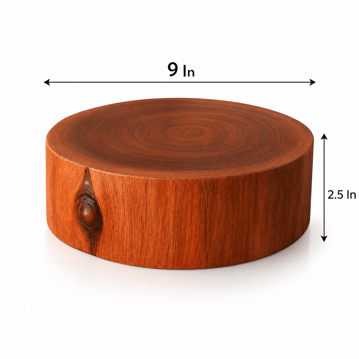 Babla Wood Round Chopping Board | 9 Inch - KathValo