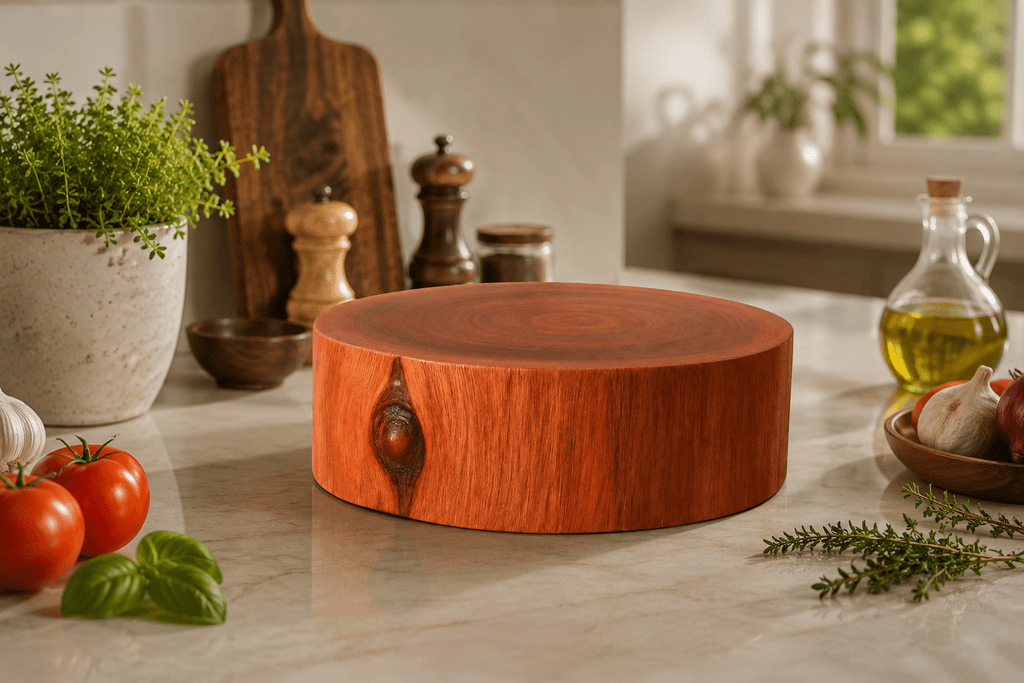 Babla Wood Round Chopping Board | 9 Inch - KathValo