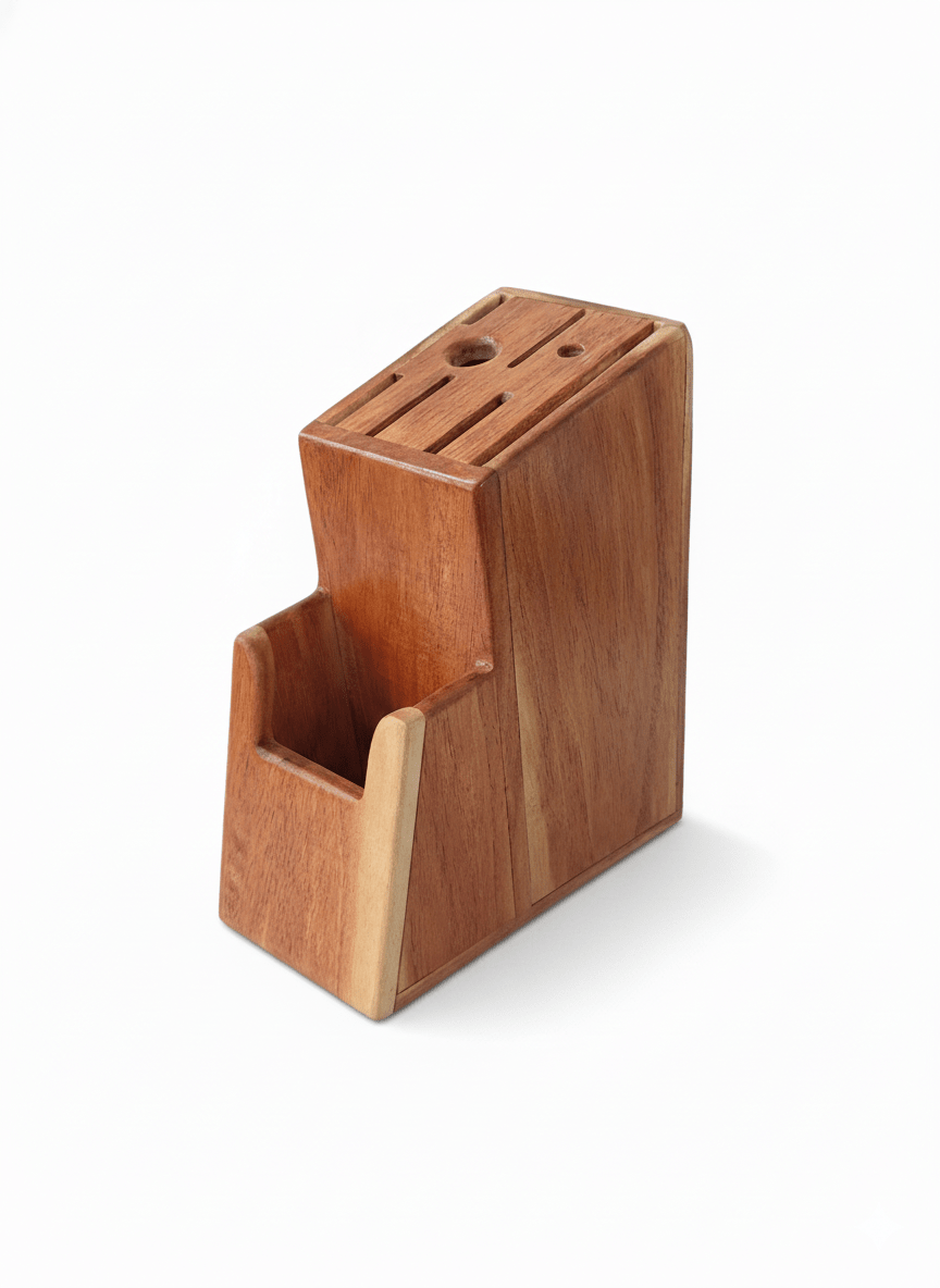 Wooden Knife Holder for Kitchen | Cutlery Organiser - KathValo
