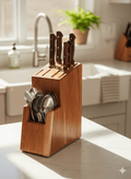 Wooden Knife Holder for Kitchen | Cutlery Organiser - KathValo