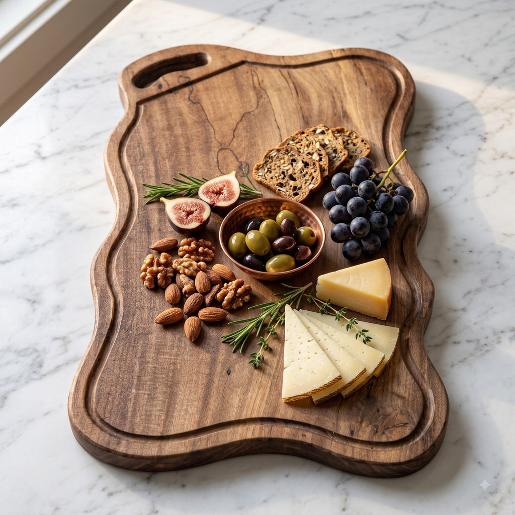 Babla Wood Chopping Board with Deep Juice Groove | 45 x 28 x 2.5 cm - KathValo