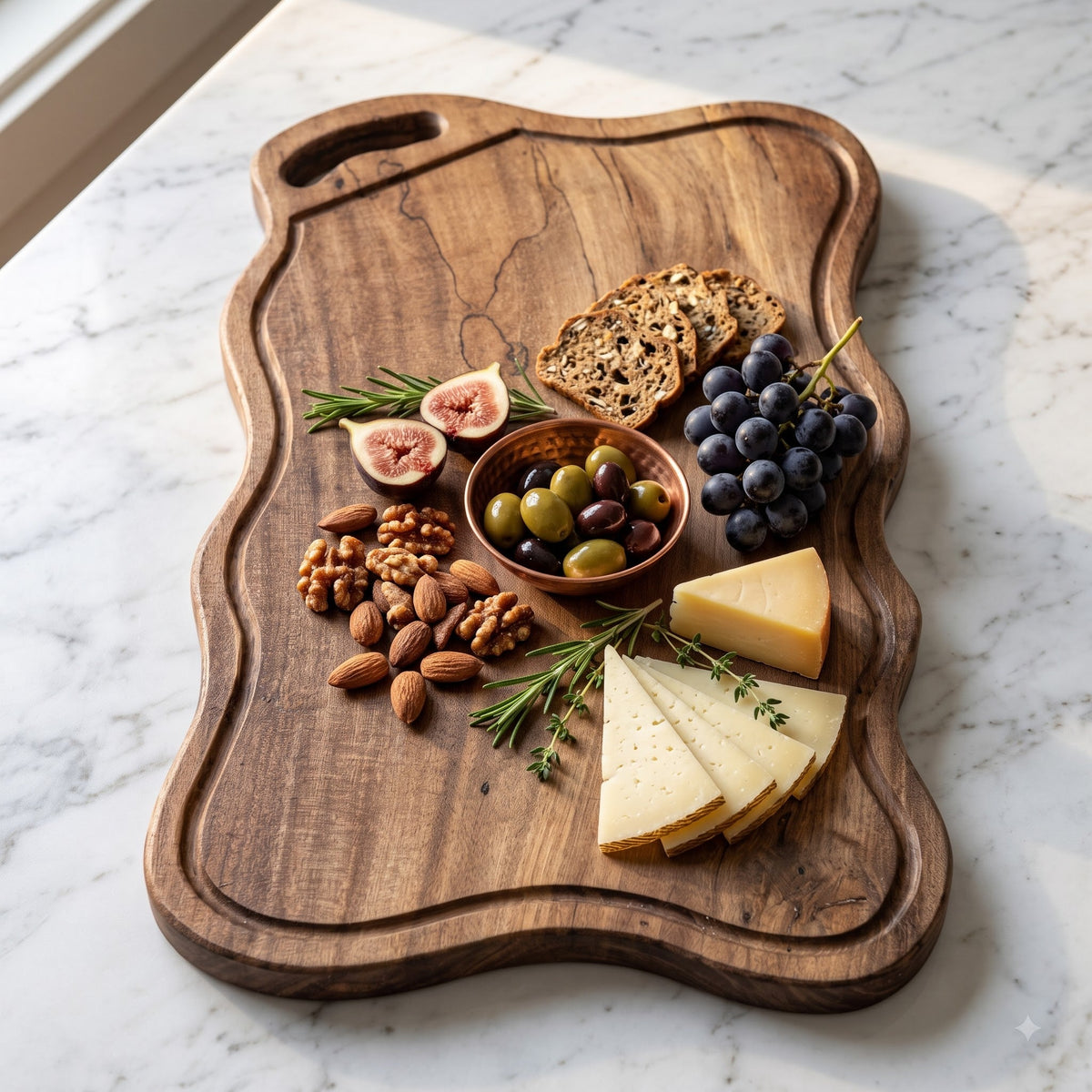 Babla Wood Chopping Board with Deep Juice Groove | 45 x 28 x 2.5 cm - KathValo