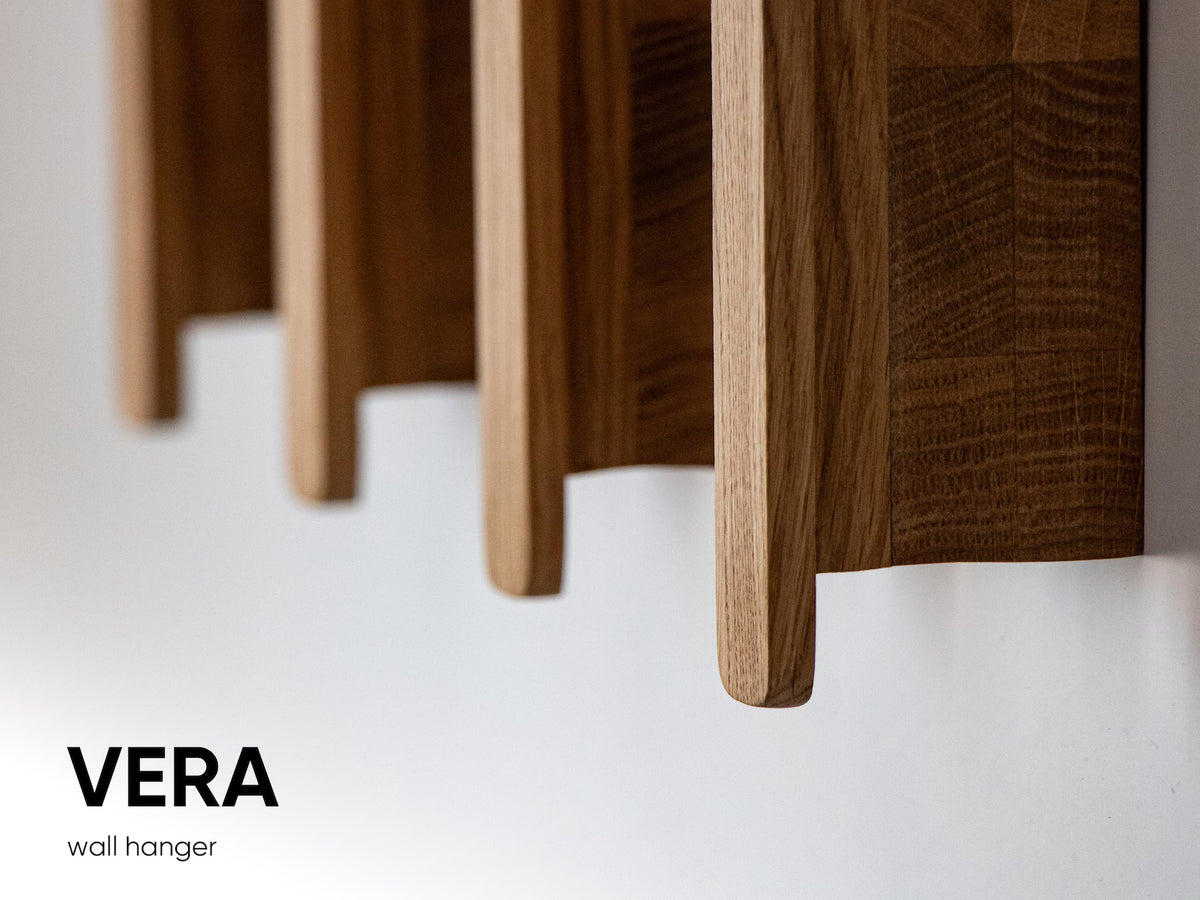 Natural wooden wall hanger for home