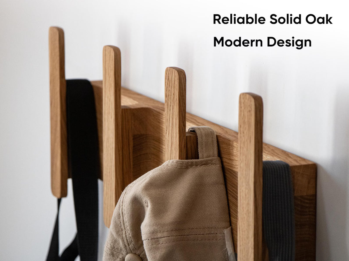 Solid wood coat hanger for bedroom