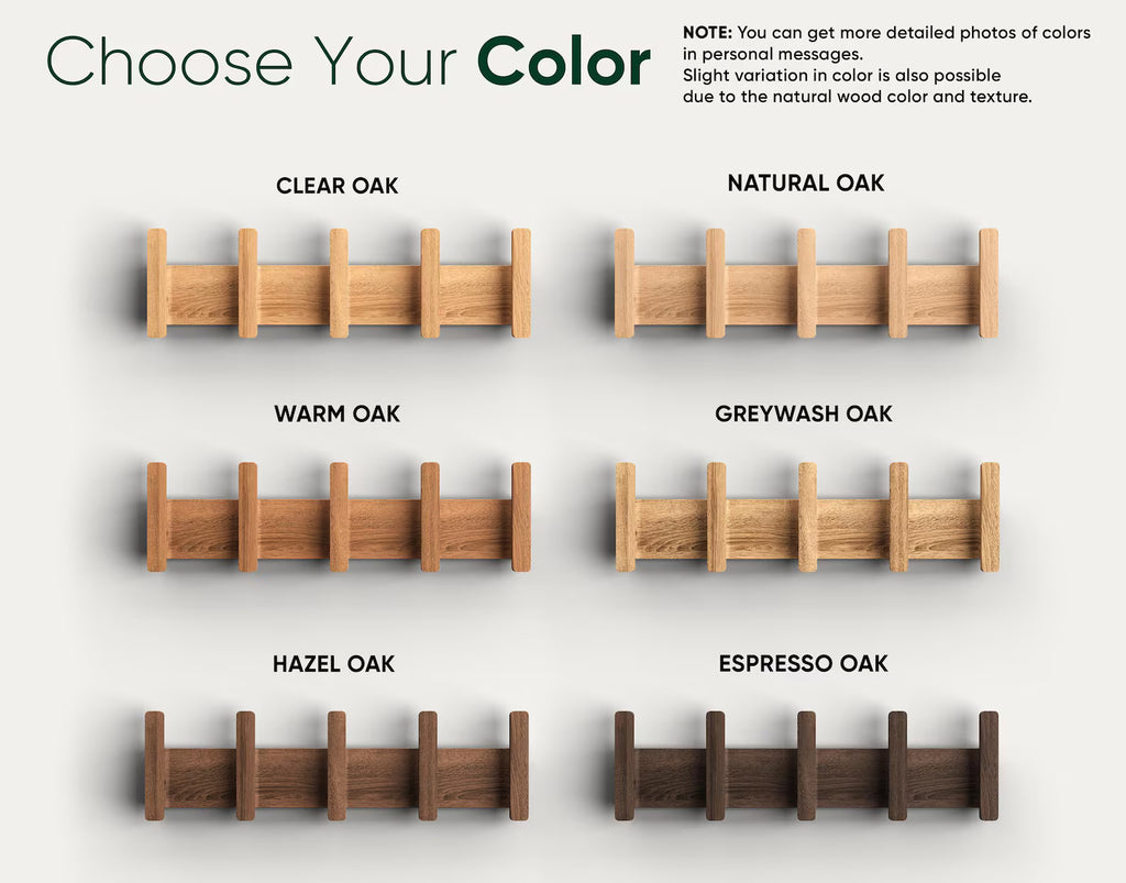 Wooden wall hanger for coats and bags