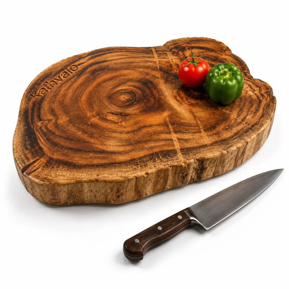 Solid Babla Wood Chopping Board 15 x 9 x 1.5 Inch